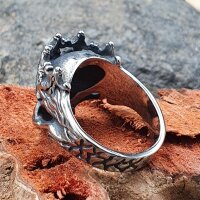 Draugr König Ring aus Edelstahl