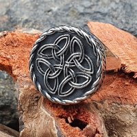 Keltischer Knoten Siegelring aus Edelstahl
