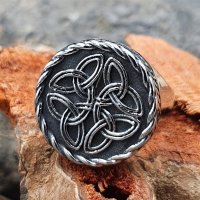 Keltischer Knoten Siegelring aus Edelstahl 55 (17,5) / 7 US
