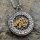 Wolf Schmuck Anhänger "ALWIN" mit Halskette aus Edelstahl - 60 cm - Farbe Silber und Gold