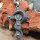 Keltenkreuz Schmuckanhänger umschlungen von der Midgardschlange mit Kette aus Edelstahl - 60 cm