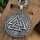 Valknut Anhänger und Kette aus Edelstahl - 60 cm