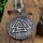 Valknut Anhänger und Kette aus Edelstahl - 60 cm