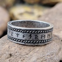 Nordischer Runen Ring "GLINIR" aus Edelstahl