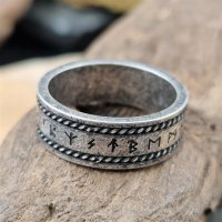 Nordischer Runen Ring "GLINIR" aus Edelstahl 60 (19,0) / 9 US