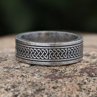 Nordischer Runen Ring "ALFHEIMR" aus Edelstahl