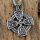 Keltisches Kreuz Anhänger "ALENJA" und Kette aus Edelstahl - 60 cm