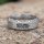 Wikinger Ring, verziert mit der Midgardschlange aus Edelstahl - Stahlfarbig 68 (21,6) / 12 US
