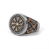 Vegvisir Siegelring "BIFRÖST" aus...
