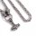 Massive Edelstahl Halskette Thors Hammer und der Midgardschlange - Farbe Silber - 60 cm
