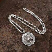 Skalli und Hati Schmuckanhänger mit Kette aus Edelstahl - 60 cm
