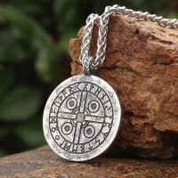König Cnut Schmuckanhänger aus Edelstahl mit Kette - 60 cm