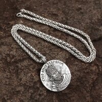 König Cnut Schmuckanhänger aus Edelstahl mit Kette - 60 cm