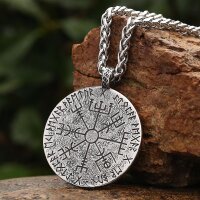 Norse Gods - Frigg Schmuckanhänger aus Edelstahl mit Kette - 60 cm