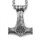 Thors Hammer Anhänger "JELLING" mit Kette aus Edelstahl - 60 cm