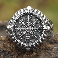Helm of Awe Siegelring aus Edelstahl