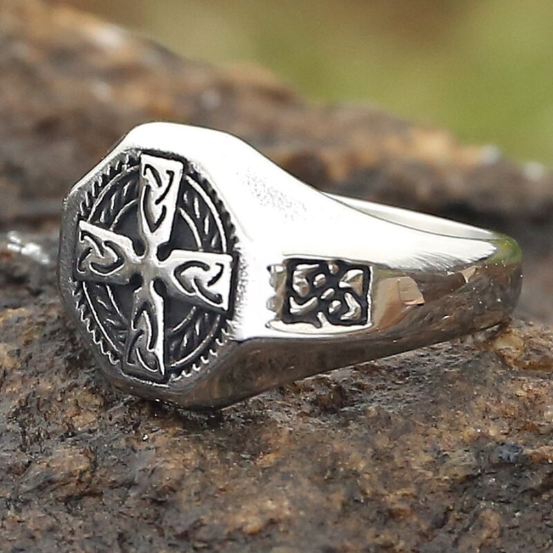 925 Silber Herren Ring Keltisch R001639 - Österreich