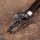 Wikinger echtleder Armband mit einem Rabenschädel aus Edelstahl