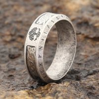 Nordischer Runen Ring "OSTA" aus Edelstahl