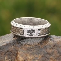 Nordischer Runen Ring "OSTA" aus Edelstahl