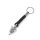 Paracord Schlüsselanhänger mit Speerspitze aus Edelstahl - Farbe Schwarz