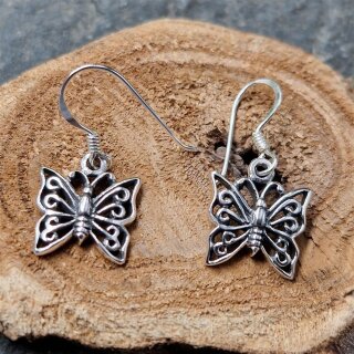 Schmetterling Ohrhänger "SAGA" aus 925 Sterling Silber
