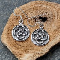 Midgardschlangen Knotensymbol Ohrhänger "EMILA" aus 925 Sterling Silber