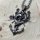 Kraken Anhänger verziert mit einem Anker Halskette aus Edelstahl - 60 cm