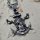 Totenkopf Anhänger verziert mit gekreuzten Schwertern Halskette aus Edelstahl - 60 cm
