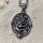 Meerjungfrauen Anhänger "ALENJA" verziert mit einem Anker Halskette aus Edelstahl - 60 cm