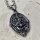 Meerjungfrauen Anhänger "ALENJA" verziert mit einem Anker Halskette aus Edelstahl - 60 cm