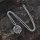 Draugr Anhänger mit beidseitigen verzierungen Halskette aus Edelstahl - 60 cm