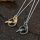 Hugin & Munin Anhänger "CAVAN" Halskette aus Edelstahl - 60 cm