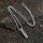 Runenbarren Anhänger verziert mit einem Valknut Halskette aus Edelstahl - 60 cm