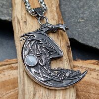 Fafnir Anhänger verziert mit einem Blau/Weißen...