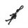 Schlüsselanhänger "KRIGR" mit Wikinger aus Paracord- Farbe Schwarz