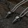 Rabenschädel Schmuck Anhänger "AVARI" mit Halskette aus Edelstahl - 60 cm