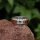 Nordischer Runen Ring "ALPTA" aus Edelstahl - Inlay Brown