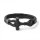 Schwarzfarbendes Kunstleder Armband mit einem Thors Hammer aus Edelstahl