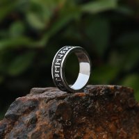 Runen Ring "TJARK" aus Edelstahl