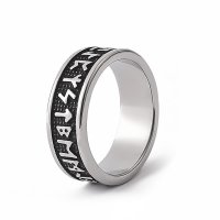 Runen Ring "TJARK" aus Edelstahl