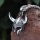Wikinger Hörnerhelm Schmuckanhänger mit Kette aus Edelstahl - 60 cm