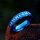 Futhark Runen Ring aus Edelstahl - Farbe Blau - 6 mm