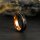 6mm Schwarzer Wolfram Ring "BALE" mit einem Rosegold farbender Streifen