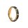 6mm Goldfarbender Wolfram Ring "TULY" mit Schwarzen Streifen