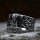 Thorshammer Ring "FINGO" mit Wikinger verzirungen aus Edelstahl