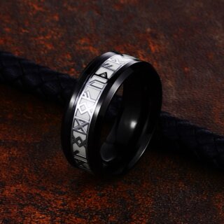 Leuchtender Wikinger Runen Ring