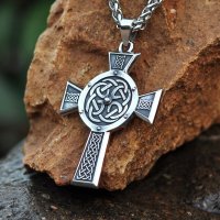 Keltisches Kreuz Anhänger "GAEL" verziert...