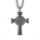Keltisches Kreuz Anhänger "GAEL" verziert mit Keltischen Knoten Kette aus Edelstahl - 60 cm
