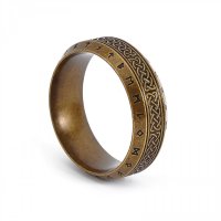 Wikinger Runen Ring mit Keltischen Knoten aus Edelstahl